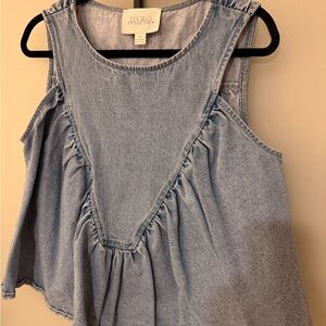 Women's Denim Sleeveless Top
